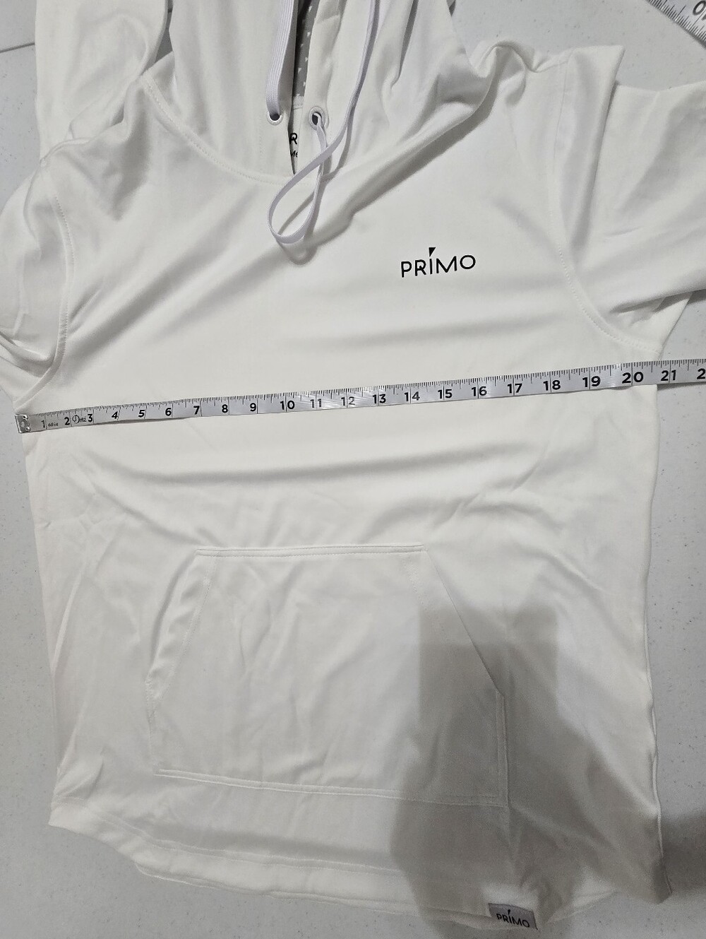 Primo White Golf Hoodie Men's Medium NWT Outdoor - Picture 5 of 9